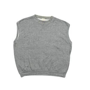 Vintage Men's XL Gray Sportswear Cotton Pullover Sweatshirt Preowned USA Made